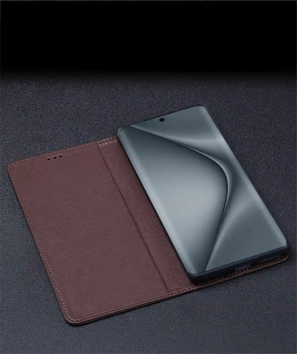 Чехол-книжка из натуральной воловьей кожи с крокодиловой текстурой для Huawei Pura 70 Ultra/Pura 70 Pro/Pura 70, деловой чехол с полным покрытием