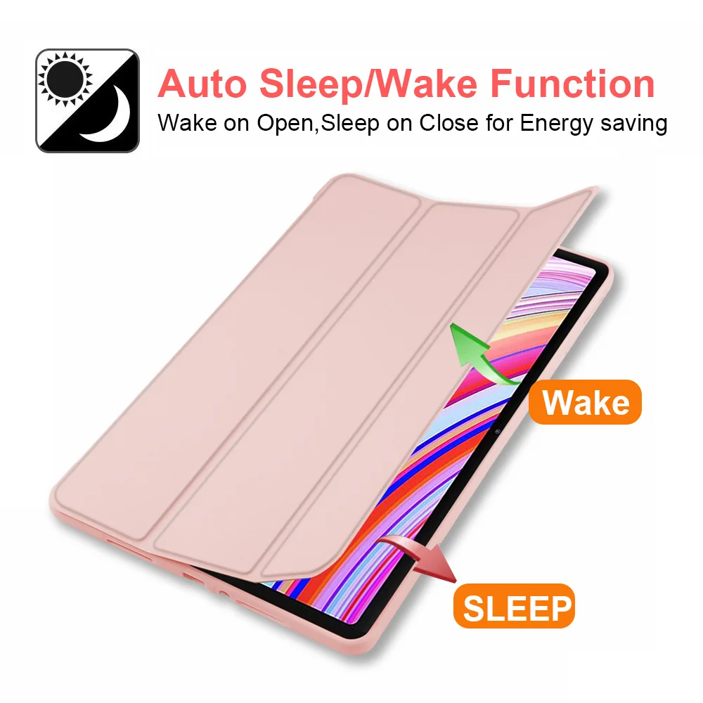Tablet Case for Redmi Pad Pro 12.1 inch 2024, Auto Sleep/Wake, Foldable Stand Cover, Scratch and Slip Resistant