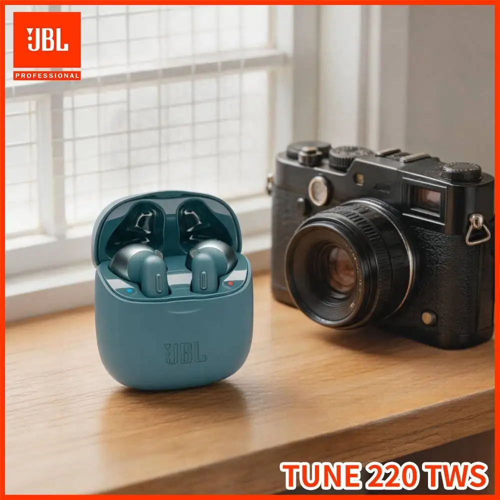 JBL Tune220TWS Wireless Bluetooth Headset 12mm Audio Driver Stable Bluetooth5.0 Connection Outdoor Travel Music Earbuds