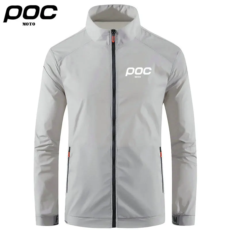 2023 Summer Men Windproof Waterproof Cycling Jacket MTB Moto Poc Bicycle Long Sleeve Windbreaker Anti-UV Mountain Bike Wind Coat