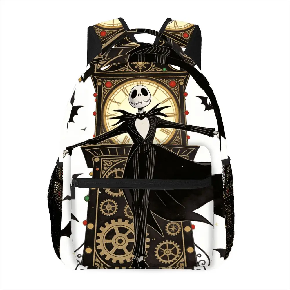 

1PC the Nightmare before Christmas Jack Skellington Print Backpack Casual Travel Daily Commute Suitable Leisure Outing