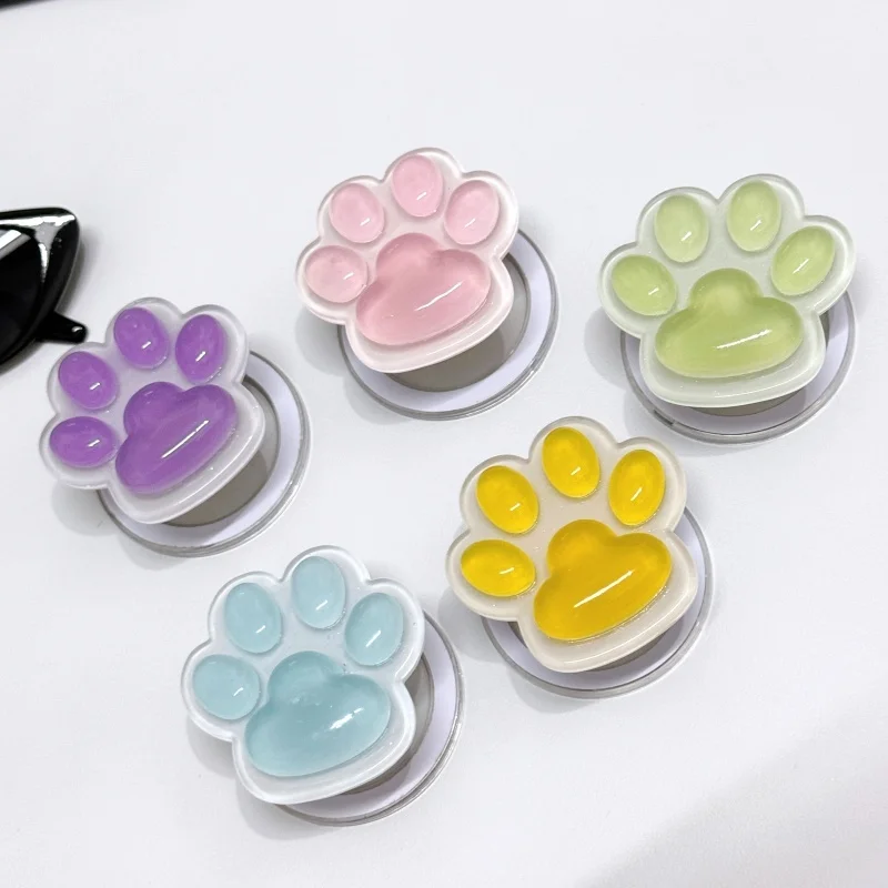 

Cartoon 3D Cat Paw Transparent For Magsafe Magnetic Phone Griptok Phone Holder Stand Universal Phone Ring Grip Tok For iPhone 16