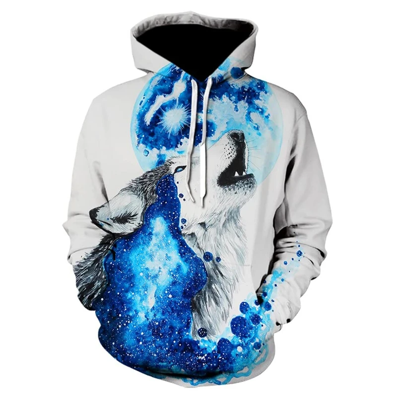 

Wolf 3D Printed Hoodie Men Y2k Tops Clothing Women Children Animal Handsome Lion Print Hoodies Fashion Pullover Sweatshirts