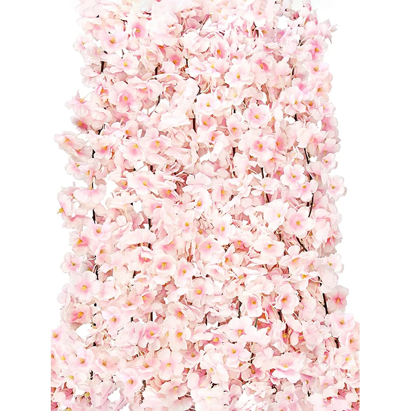 180cm rosa künstliche Sakura Blumen Rebe Hochzeits feier Garten Rose Bogen Wohnkultur Weihnachten Hintergrund Wand Braut Accessoires