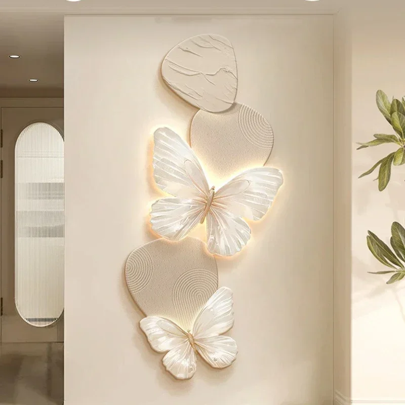 Modern Butterfly Wall Accents Elegant Luxury Mural Wall Accents Murals Design Decorative Living Room Ornaments Welcome Home