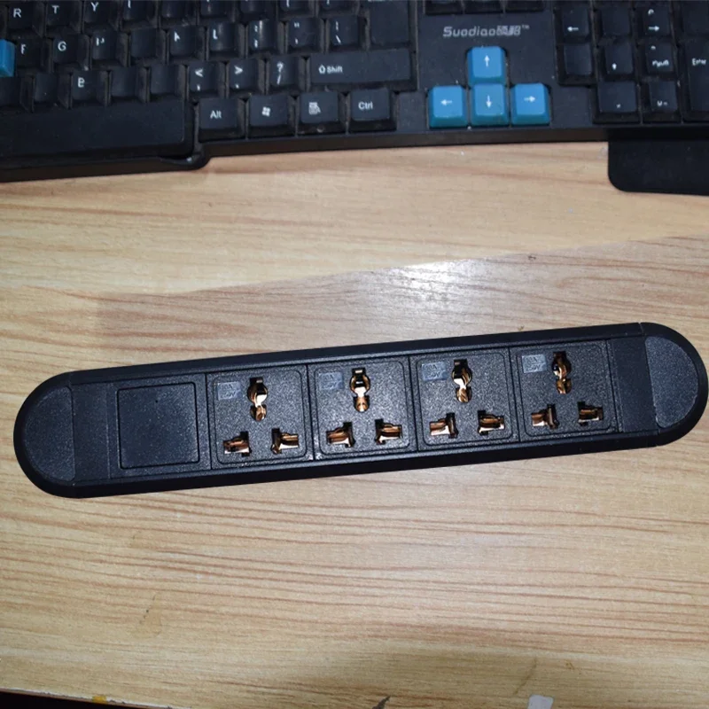 Embedded socket office household USB Socket Power Strip, desktop drag and drop wiring board, concealed installation