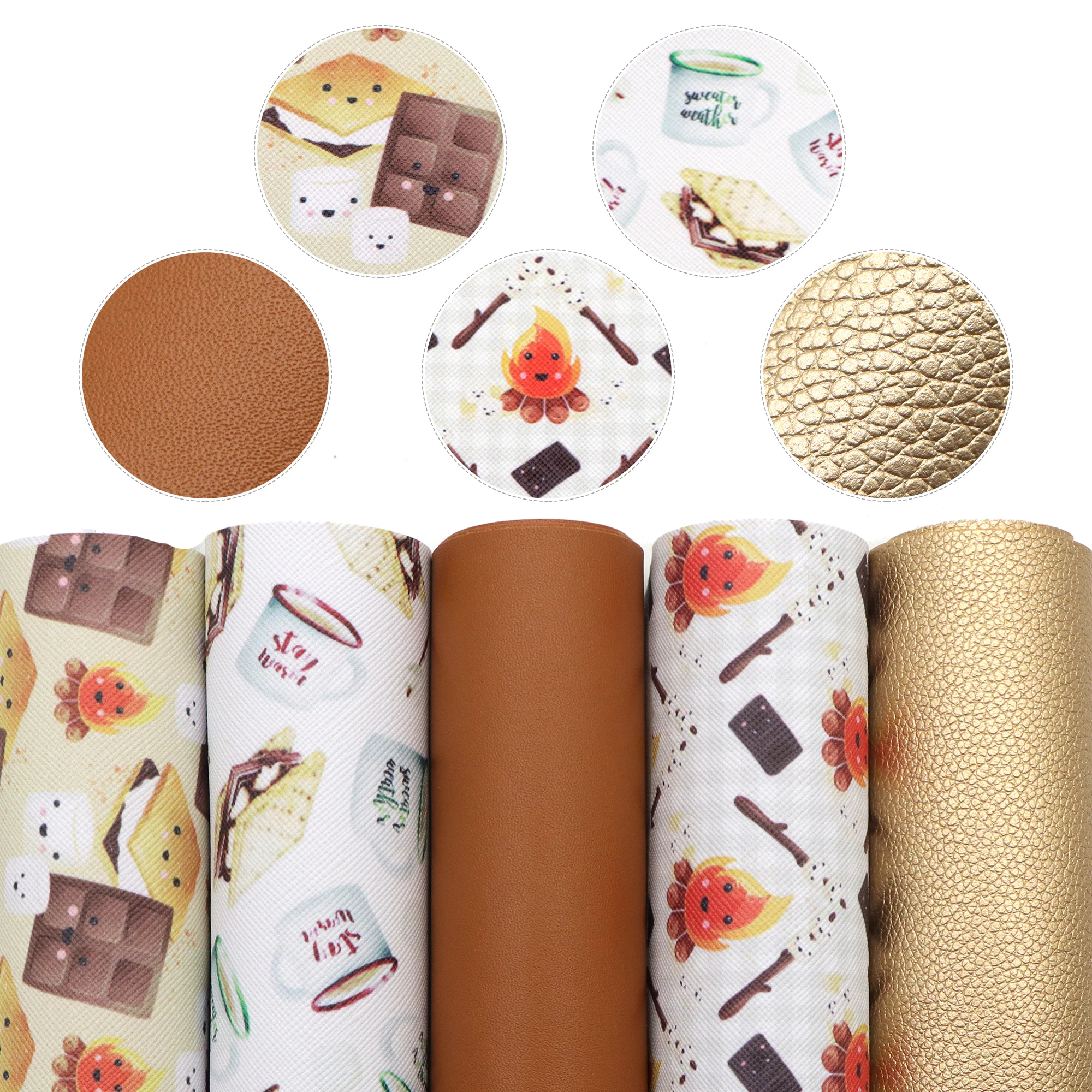 4-5 Pcs/set 20*33cm Animal Leopard Cow Faux Leather Sheets Set Christmas Synthetic Leather Fabric DIY Earrings Bow Craft,1Yc6284