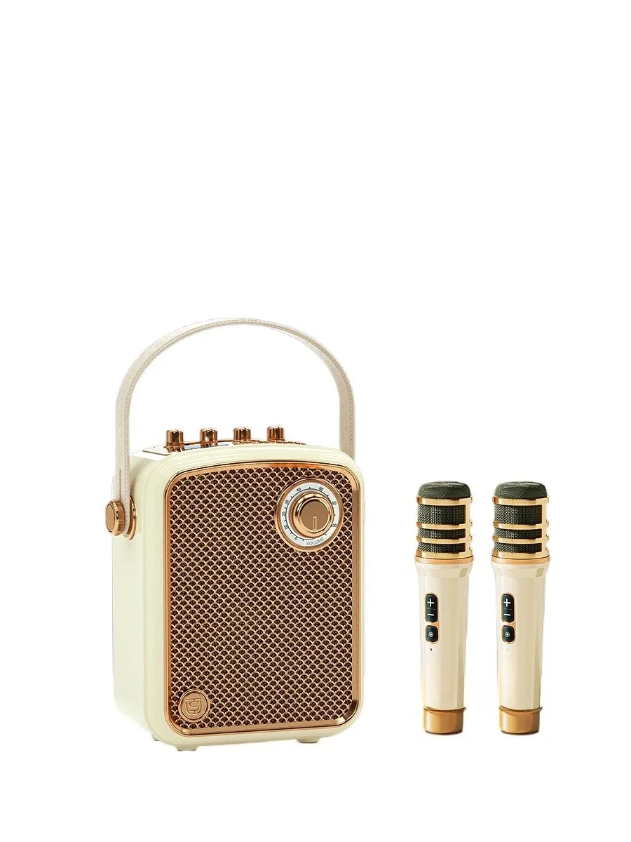 Integrated microphone k song home wireless bluetooth speaker home ktv singing set karaoke