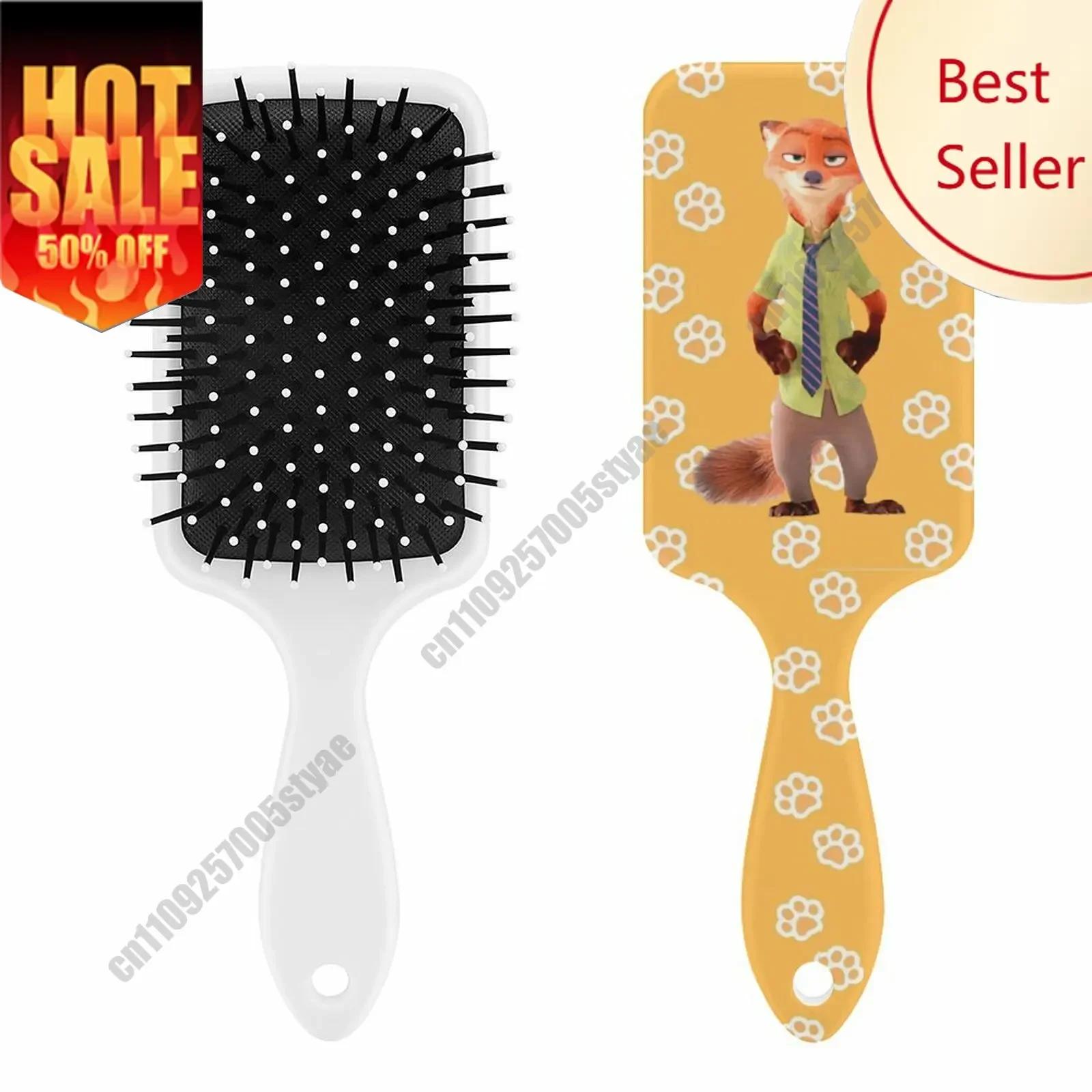

Nick Wilde Air Cushion Comb Custom Logo Personalized Scalp Massage Hair Brush Anti static Detangler Hair Styling Tool Cosplay