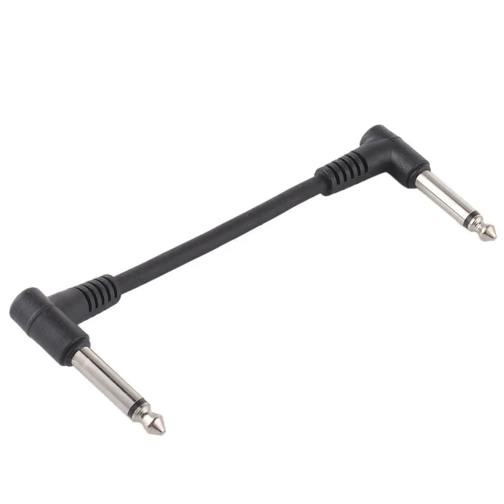 Leads Audio Connector Right Angle Universal Connect Normal 2 Plugs Patch Cable Effect Pedal Instrument Guitar Pedal Cable