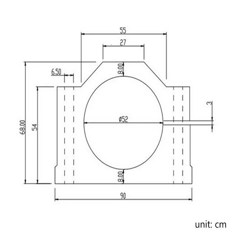 CNC Spindle Clamp 45mm/52mm/65mm/80mm/100mm Spindle Motor Fixture CNC Motor Bracket.