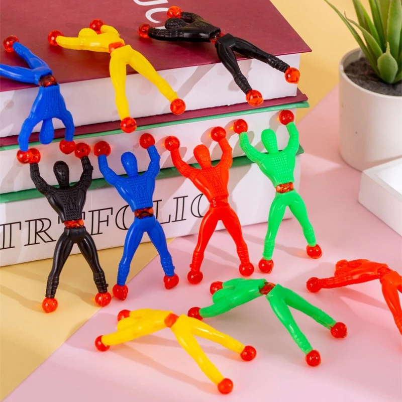 10 pezzi novità giocattoli allungabili appiccicosi uomini bambini ragazzo bomboniere per feste di compleanno forniture giocattoli agitati giocattolo antistress