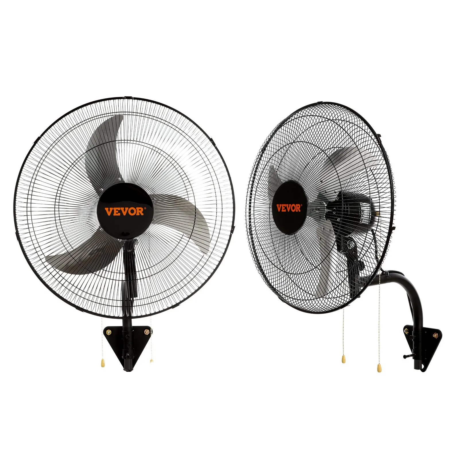 

Wall Mount Fan, 2 PCS 20 Inch Oscillating, 3-speed High Velocity Max. 4000 CFM Industrial Wall Fan For Indoor, Commercial,