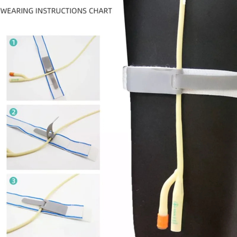 

1Pcs Durable Urine Bag Leg Holder Fixation Band Catheter Fixator Elastic Adjustable Comfortable External Fixation Fixator