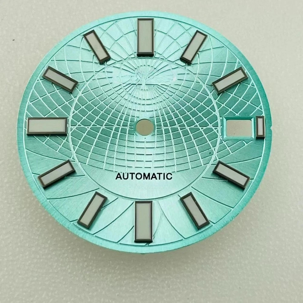 28.5 millimetri NH35 Quadrante S Orologio Meccanico Forte Verde Luminoso Accessori Per Orologi S Quadrante per Seiko NH35 NH36 4R35 4R36 Movimento Più Nuovo