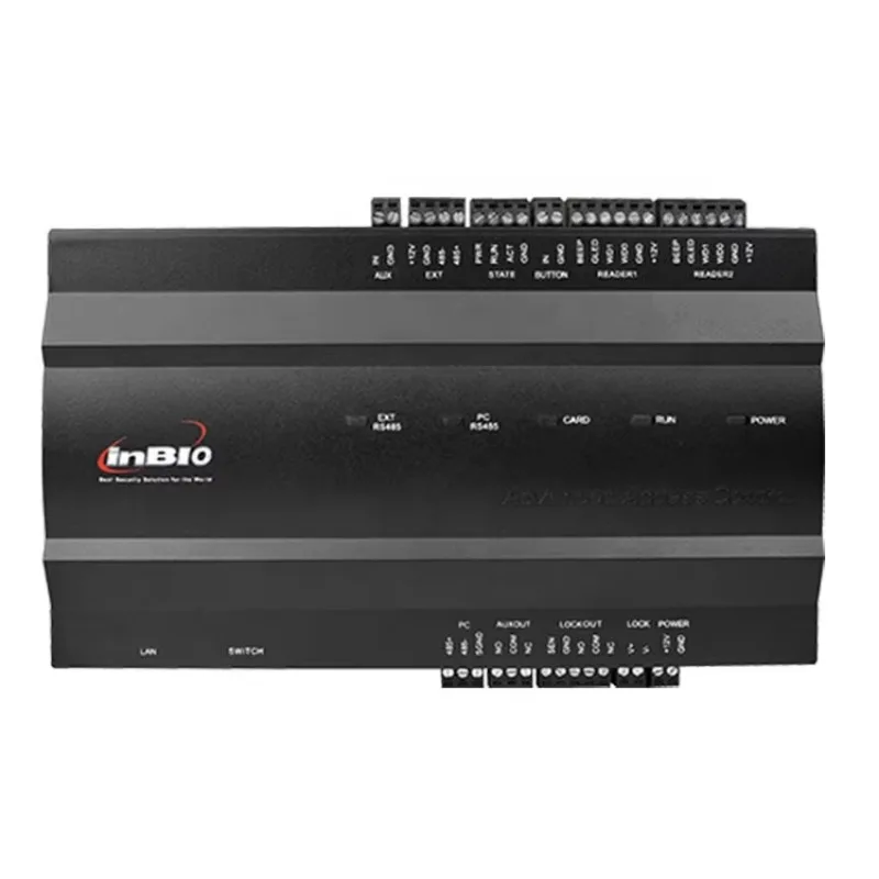 ZKT Inbio460 الأمن الذكي أربعة أبواب IP القائمة على بصمة البيومترية متعددة قفل الباب لوحة تحكم الوصول