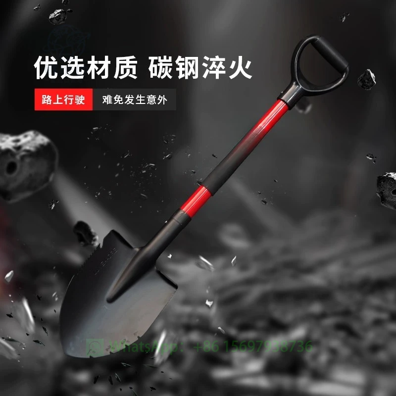 

Outdoor Off-road Engineer Shovel, Sand Shovel with Spare Tire Mount, Decorative Rescue Shovel for Camping Overlanding