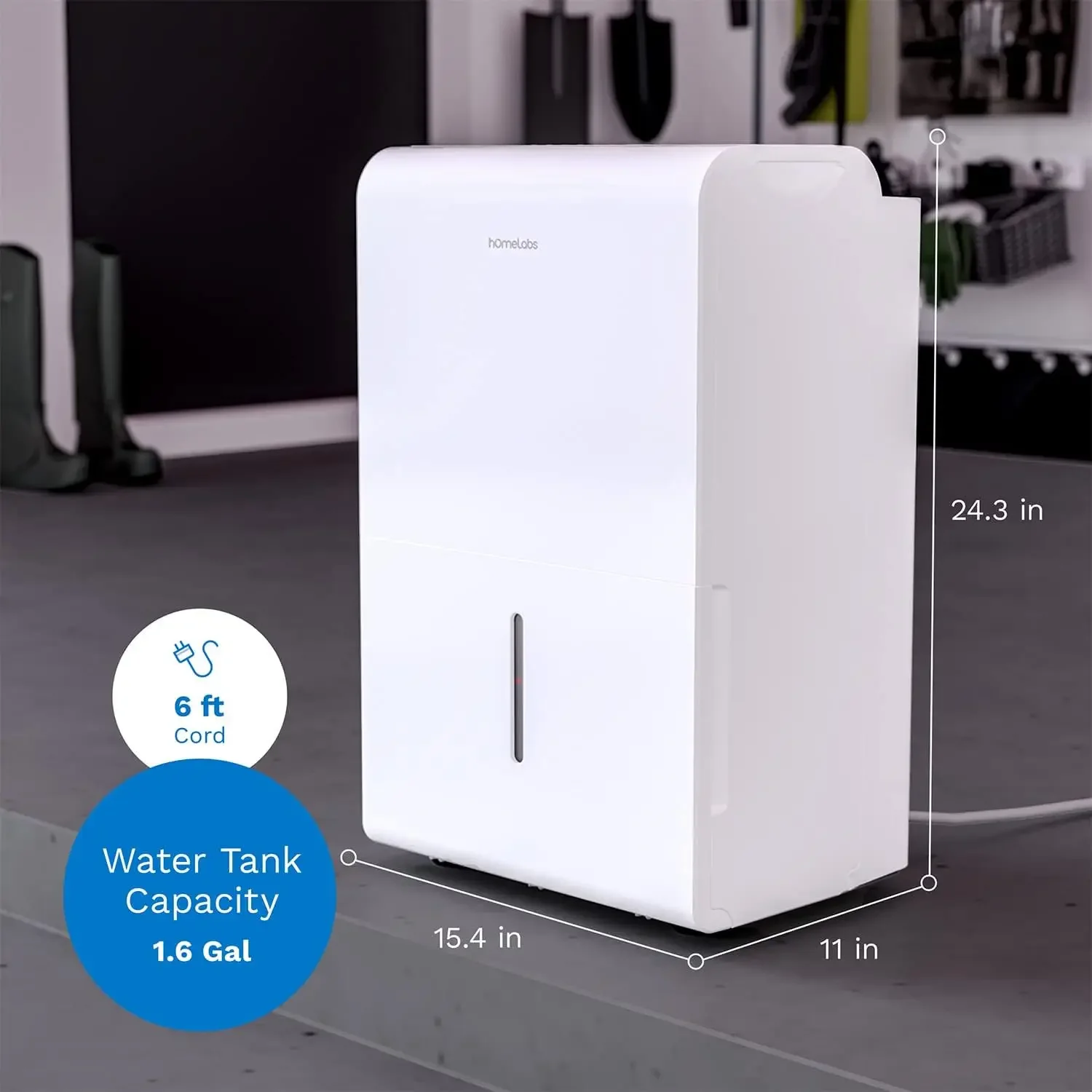 3000 Sq. Ft. Dehumidifier - Ideal for Medium to Large Rooms, Bedrooms and Home Basements - Powerful Moisture Removal and Humidit