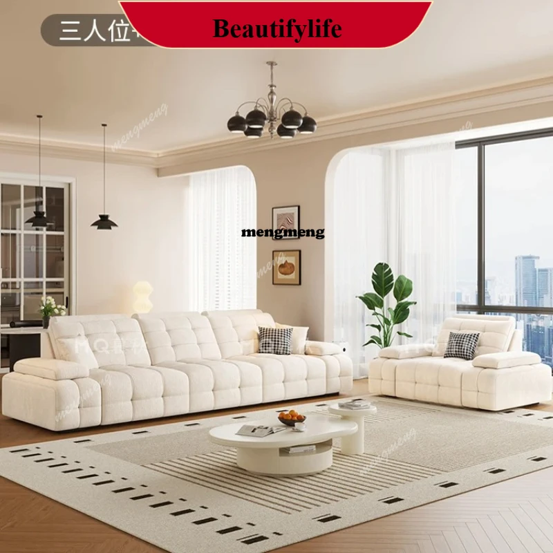 M178 Chenier Lawrence Electric Living Room Sofa Adjustable Lounge Chair Retractable Sofa Bed Cream Wind Cadeiras Furniture Home