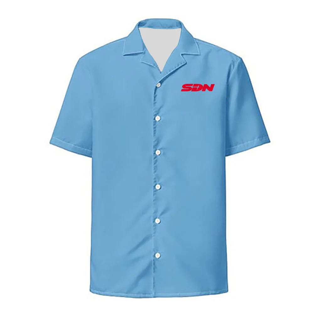 SDN Robert Robertson Cosplay Botão Up Camisa Jogo Despach Moda Solta Chemise Manga Curta Casual Homens Mulheres Camisas Roupas