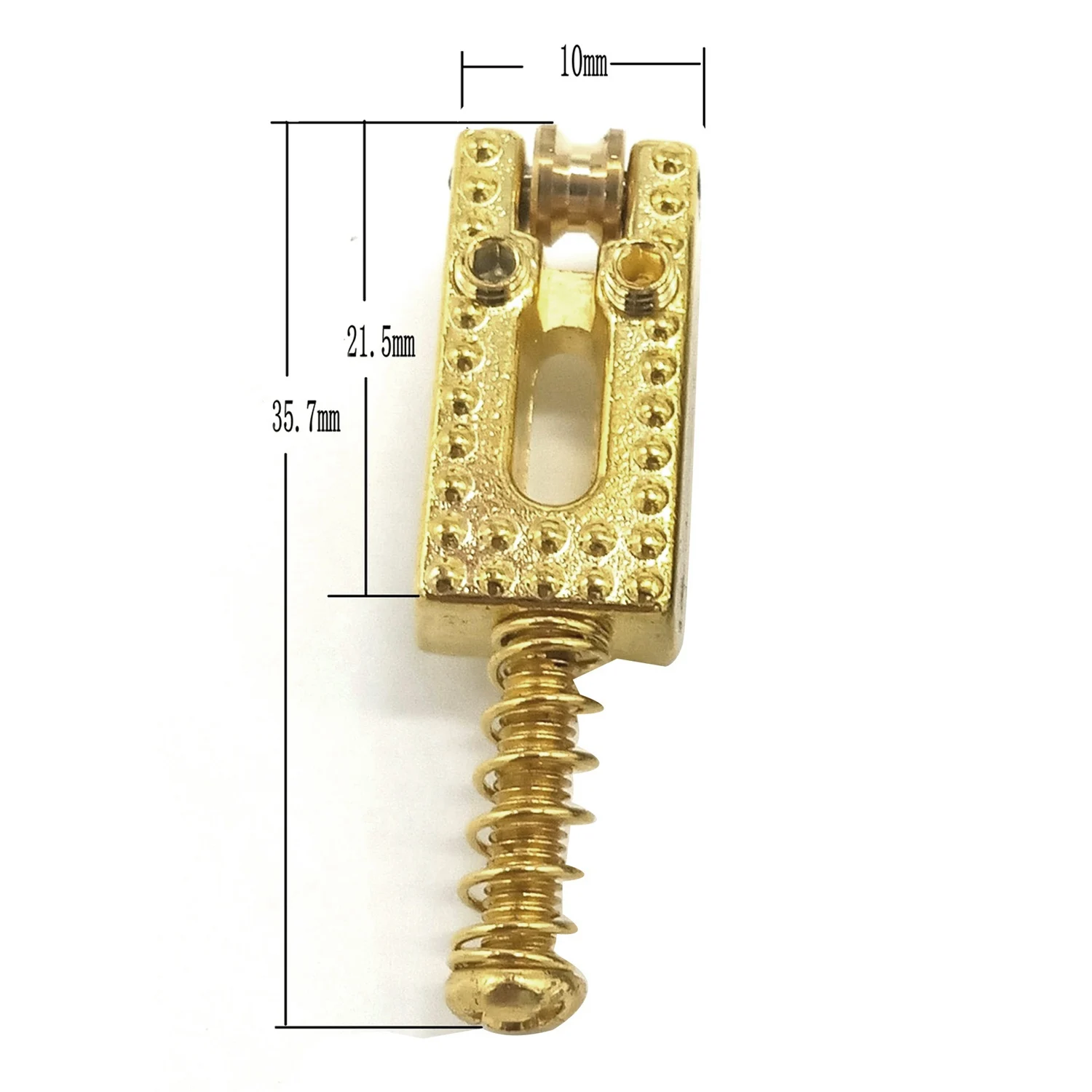 6 ชิ้นกีตาร์ไฟฟ้า ST Roller Bridge Tremolo Saddles พร้อมประแจสําหรับ Stratocaster Telecaster Gold