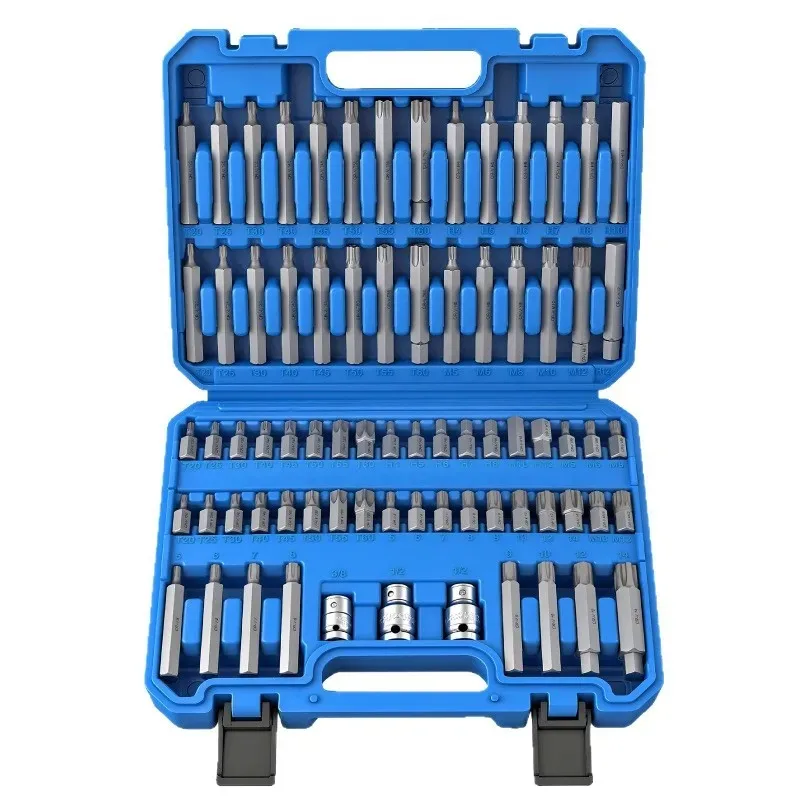 

75PCS Auto Repair Tool Set Sleeve Star Torx Hex Key Wrench Combo Kit for Car Maintenance