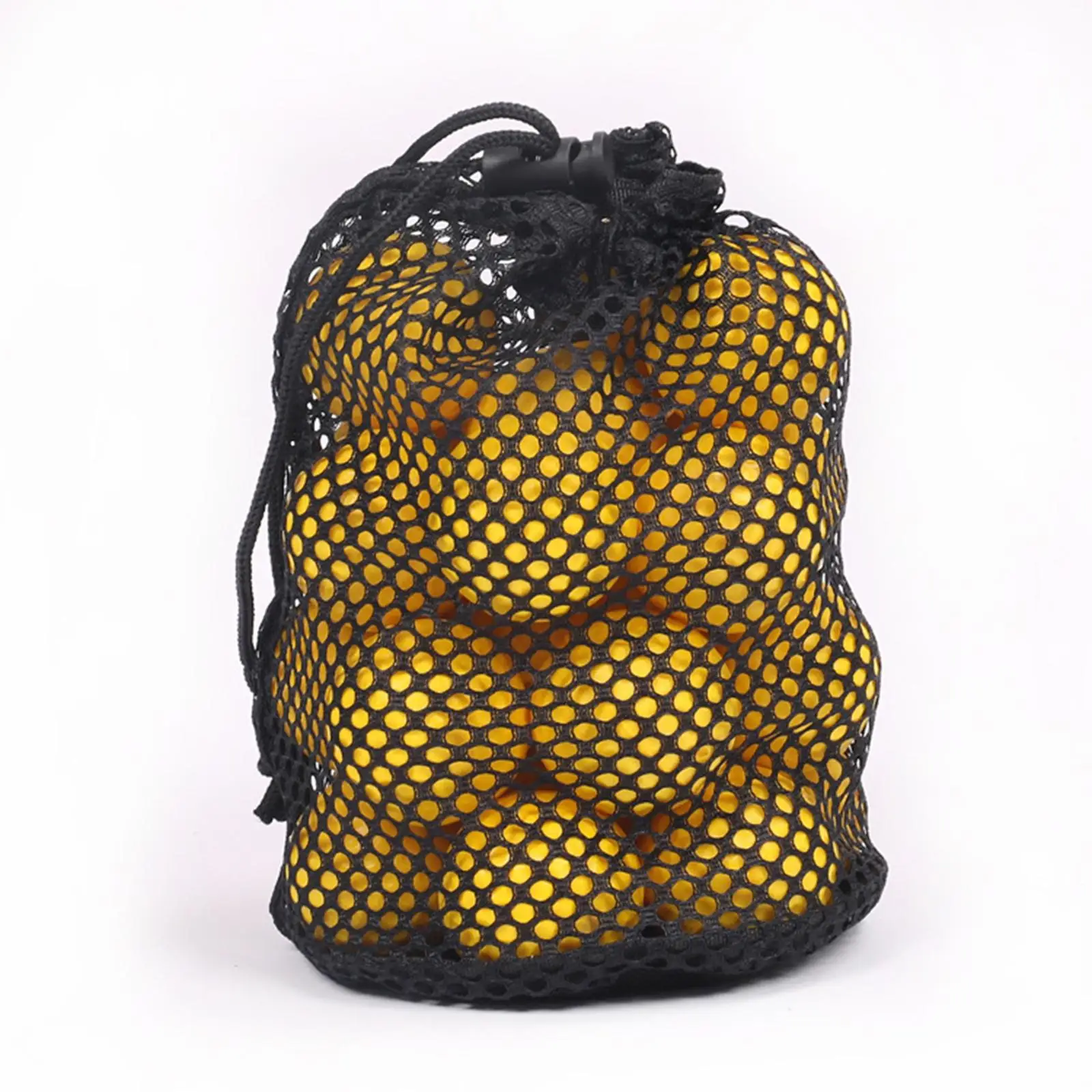 

Drawstring Mesh Golf Ball Bag Durable Nylon Sports Storage Pouch for Golf Supplies and Travel
