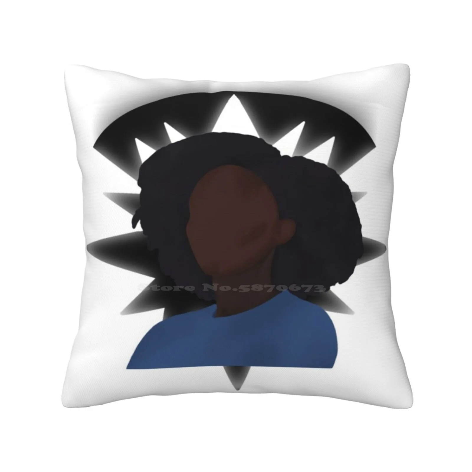 Photon-Minimalist Silhouette Portrait Pillowslip Pillowcase Captain Wandavision Monica Rambeau Photon Spectrum Mcu Maria