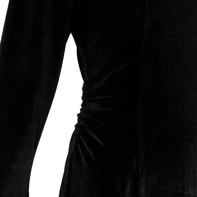 فستان موحد للعائلة من Bear's Den Addams زي تنكري لفيلم Morticia شعر مستعار أسود للنساء كرنفال الهالوين جديد 2025