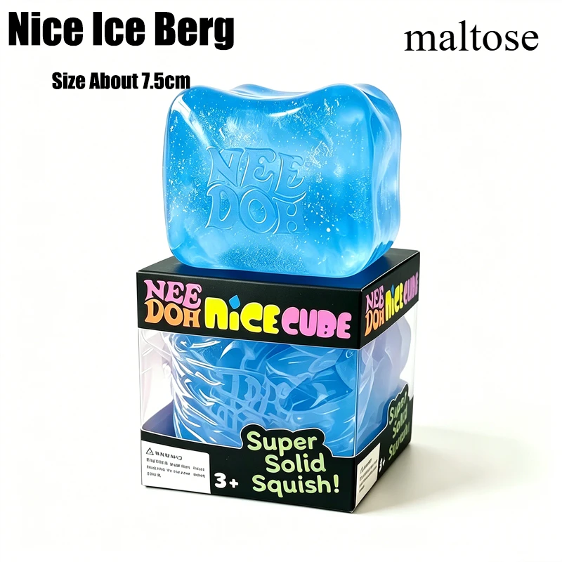 Needoh Maltose Nice Big Ice Sensory Toy Safe Non-toxic Transparent Knead Stretch Relief Pressure Heal Relax Adults Portable Gift