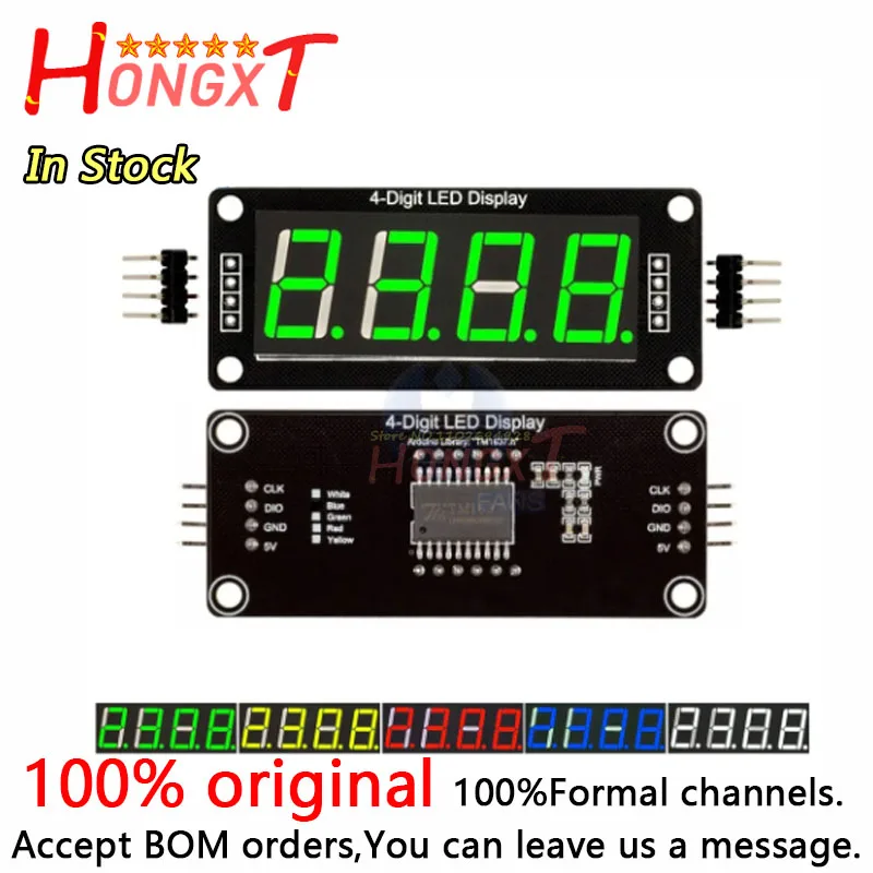 0.56 inch TM1637 LED Display Module 4 Digit LED Indicator for Arduino DIY Red Green Blue Yellow White