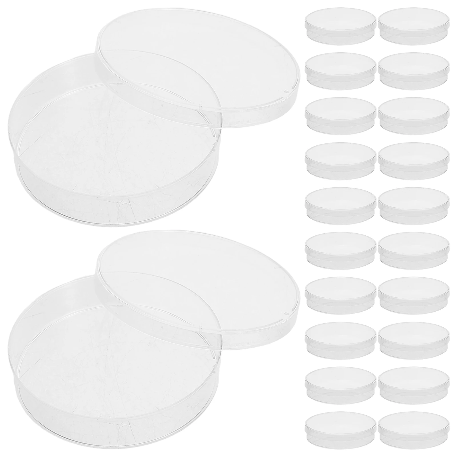 50 Uds. Platos de cultivo celular, placas de Agar precuradas de alta transparencia de 70Mm, suministros de experimentos de laboratorio para proyectos científicos, setas