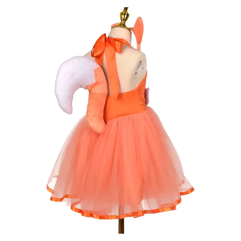 Disfarce-fantasia Cosplay Fox bonito para meninas, saia tutu, fase animal dos desenhos animados, Roleplay infantil, dramatização, pano de festa extravagante