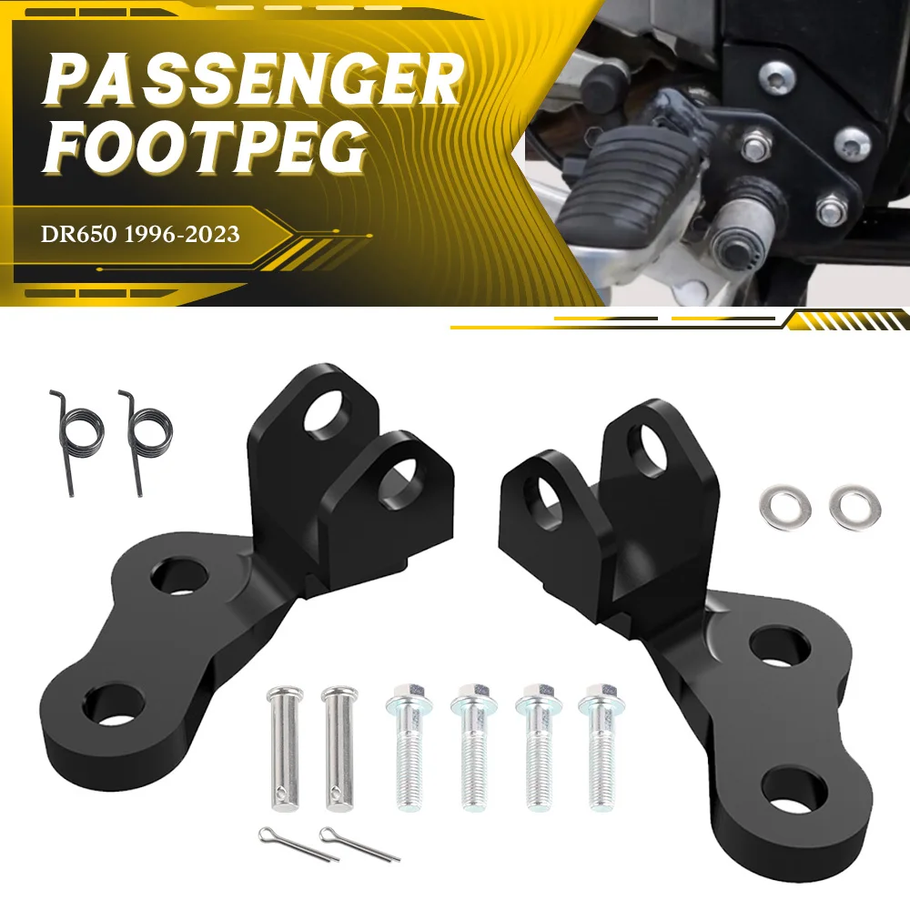 For Suzuki DR650 1996-2024 2021 2022 2023 Motorcycle Accessories Foot Peg Lowering Brackets Footpeg Lower Mounts DR 650 2024