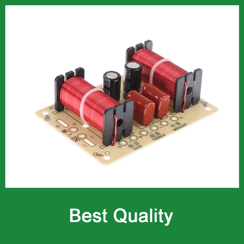 Audio Speaker Crossover Circuit Treble Midrange Bass Module 3 Way 900-4000Hz Frequency Divider Home Loudspeaker Filter Refit Kit