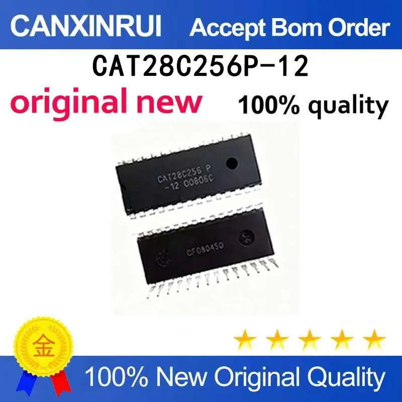 (5pcs-100pcs）Brand new original CAT28C256P-12 CAT28C256P DIP28 spot chip IC