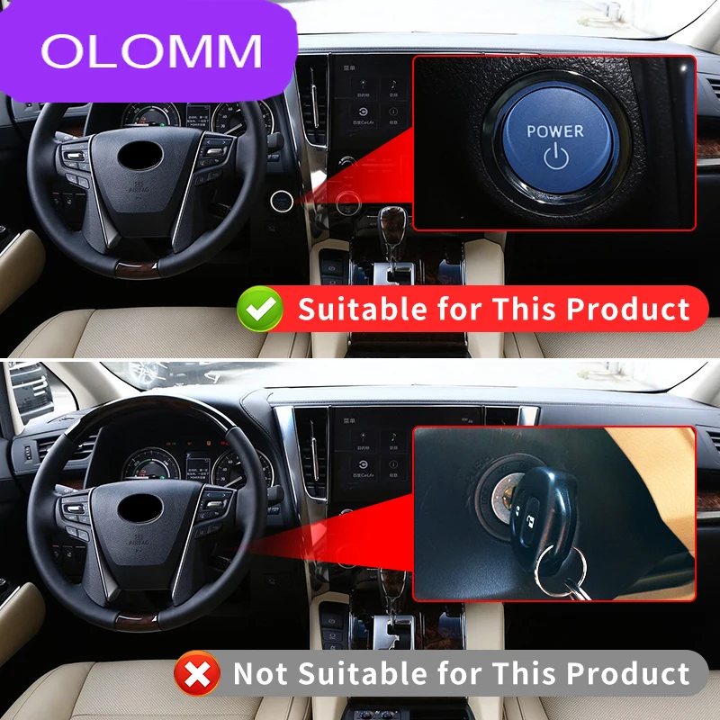 For Toyota Alphard Vellfire  30 Series 2015-2023 Interior Upgraded Modification accessories 2022 2021 2020 Remote Key Starter