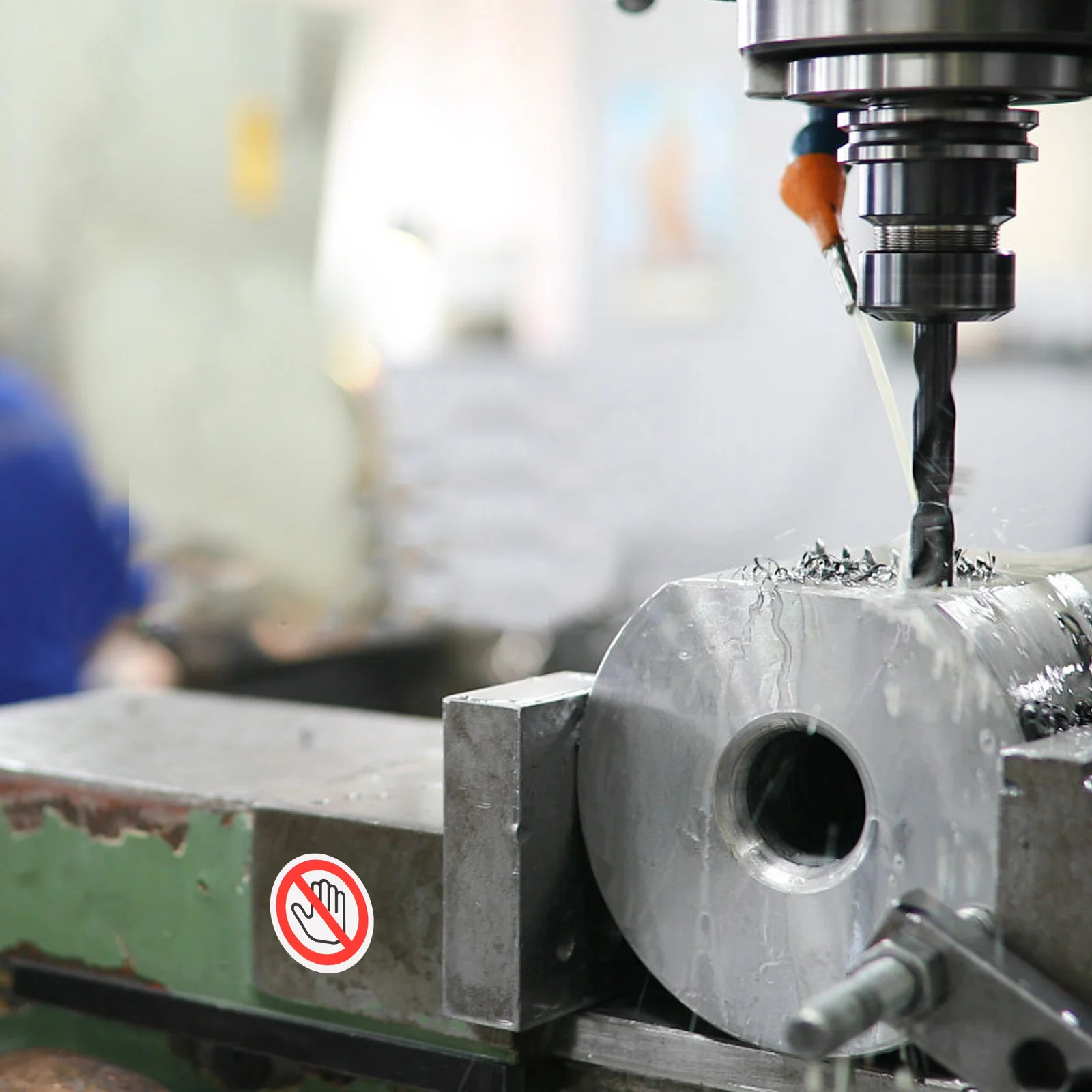 10pcs Do Not Touch Sign Sticker Round Safety Warning Label Self Adhesive Waterproof For Instrument Machinery Glass Door Toolbox