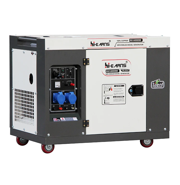 

10KW 12.5KVA three Phase 380V 400V dies el Air-cooled Generator Silent Portable