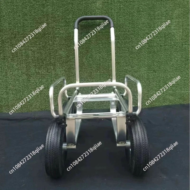 Aluminum Four-wheeled Multi-function Cart Silent Flat-panel Hand-pushed Tool Cart Household Truck Aluminum Light Wheeled Cart
