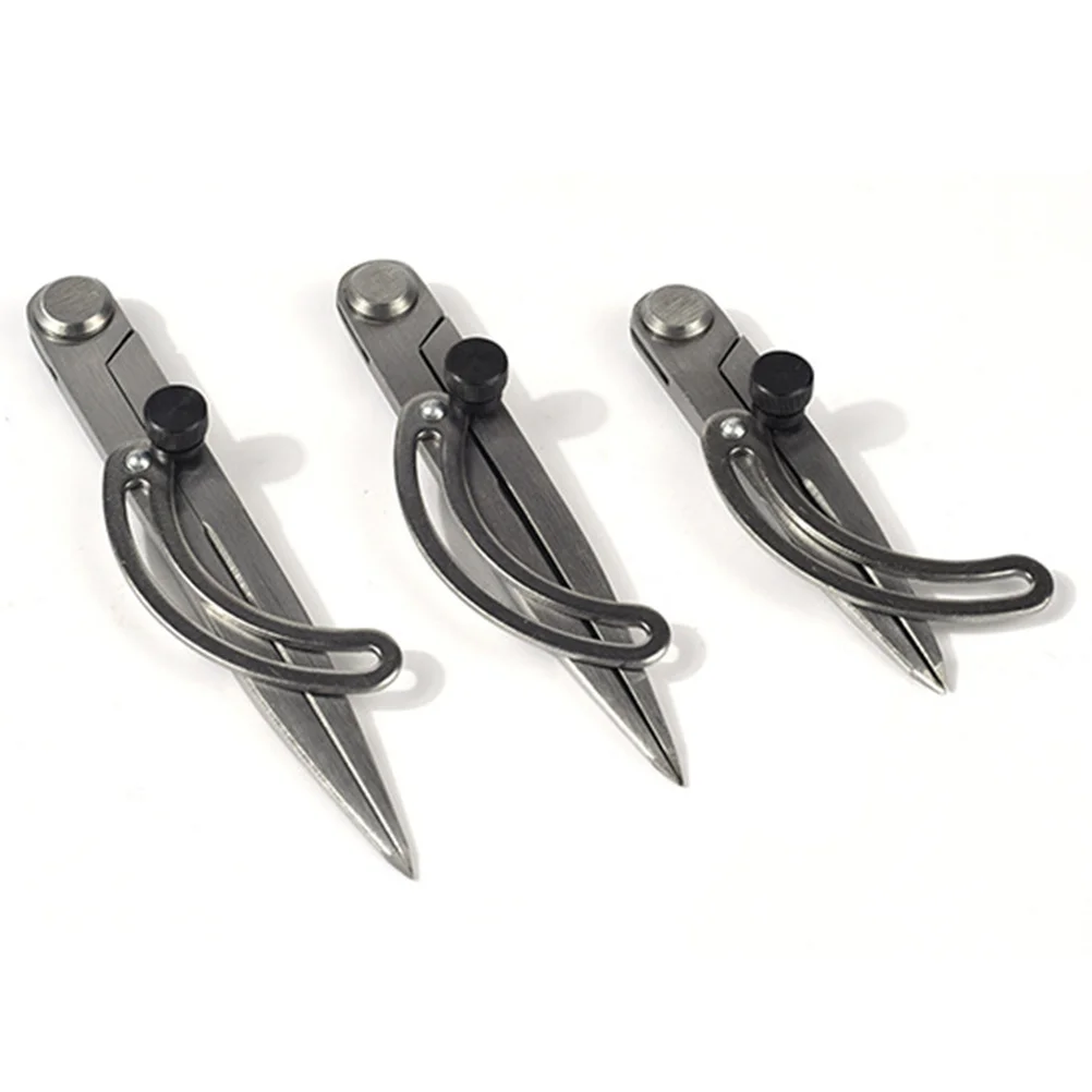 مقسم مقياس الكربون الصلب البوصلة لدائرة الكتابة أداة الرسم الحرفية لتقوم بها بنفسك الجلود قياس الخدش حاكم