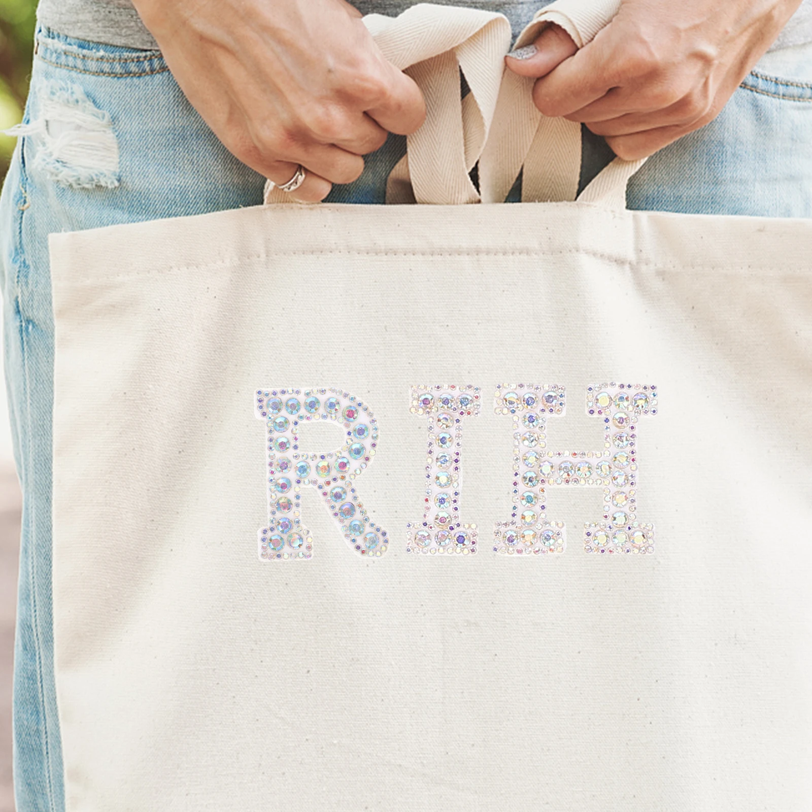 

26Pcs Rhinestone Iron on Letters Alphabet Decorative Letter Patches for Clothes Bags Hats DIY Sewing Accessories