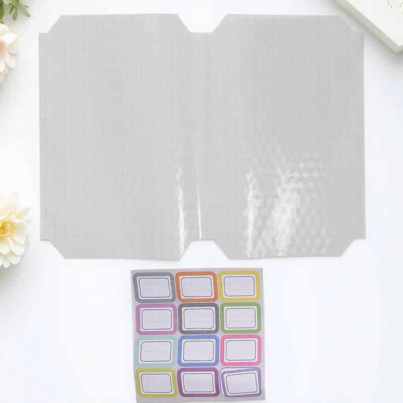 

20Pcs Frosted Book Films Waterproof Self-Adhesive Transparent Plastic Covers for Book Preservation Self-Adhesive Frosted Covers