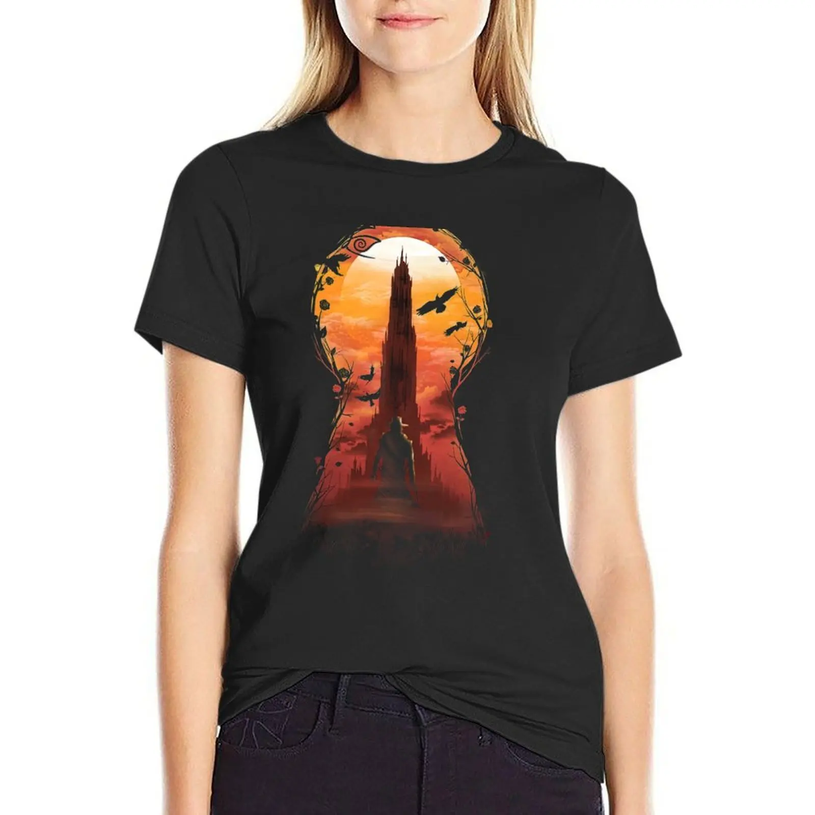 Dark Tower The Wind Through The Keyhole T-Shirt Female clothing quick-drying cute clothes heavyweights Woman T-shirts