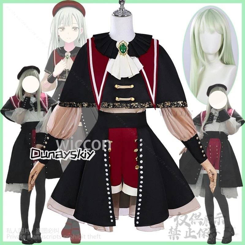 Anime BanG Dream Ave Mujica Cosplay Goth Lolita Costume Abito Cappello Maschera per Halloween Festa di Natale Donna Ragazze Cos Personalizzato