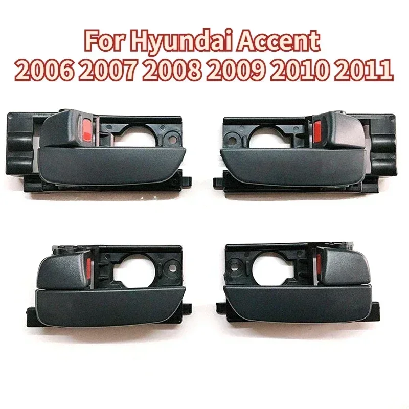 1Pcs Interior Door Handle Inner door open handles Black For Hyundai Accent 2006 2007 2008 2009 2010 2011 Car Accesories