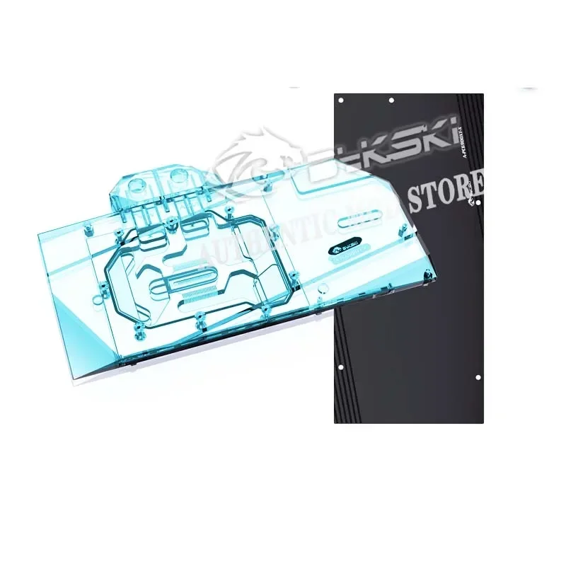 Bykski A-PC6900XT-X, blok wodny GPU dla PowerColor Radeon RX6900XT /RX6800XT czerwony diabeł Radiator karty graficznej, chłodnica VGA