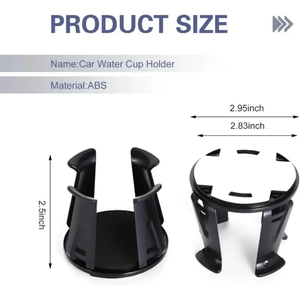 1pcs Car Black Cup Holder Coffee Cup Beverage Milk Tea Cup Ice Cup Holder Ashtray Aromatherapy Purifier 2026