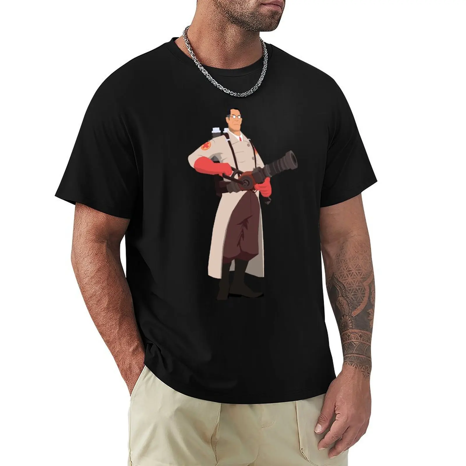 

Team Fortress 2 - Medic T-Shirt Sweat Resistant Workout Tee Shirt
