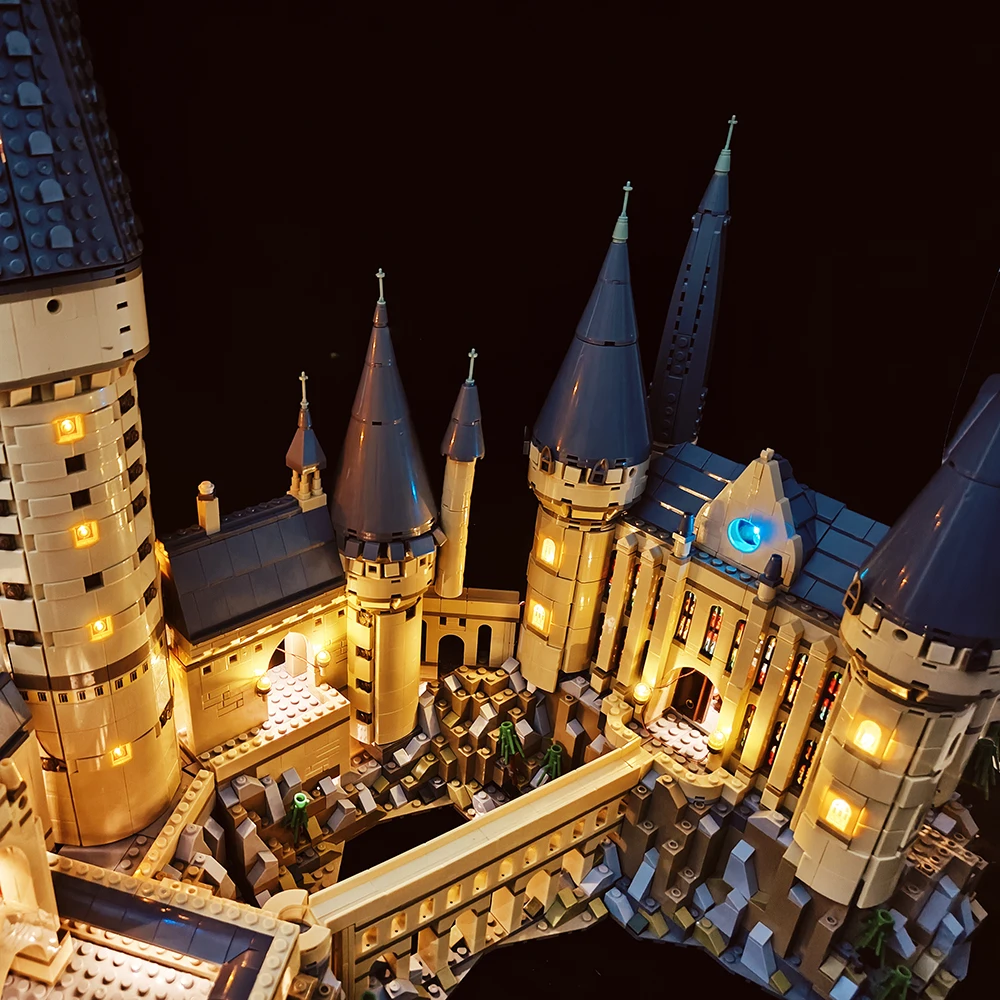 Custom LED Light Kit for 71043 Hogwarts Castle Building Blocks (Lights Only, No Bricks)